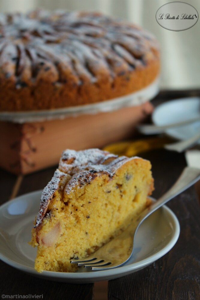 Bolo de pêra e chocolate