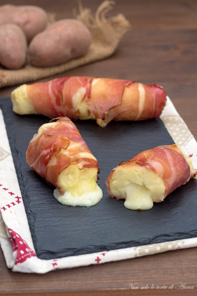 bombas de batata com speck