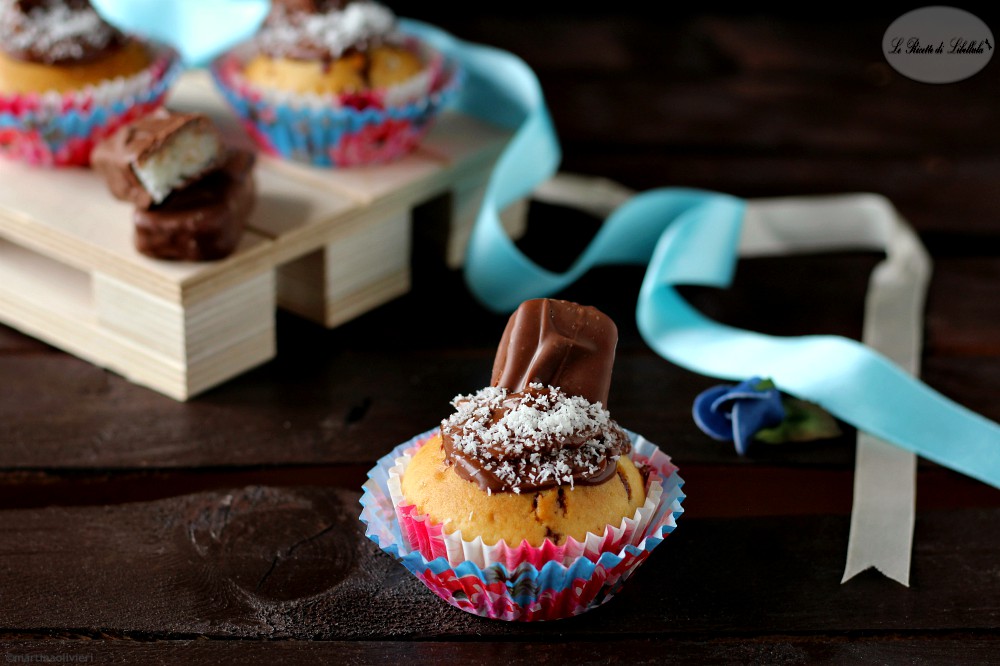 Cupcakes de coco e chocolate