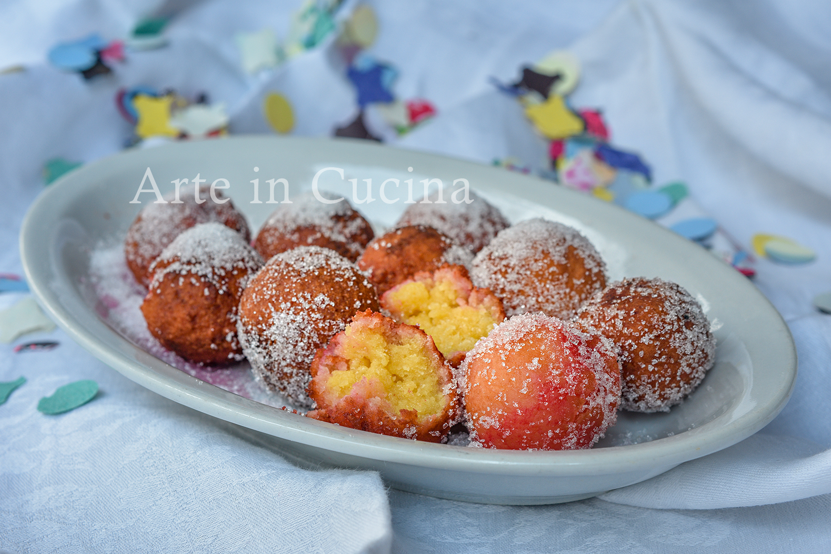 CASTAGNOLE COM ALCHERMES, doces de Carnaval
