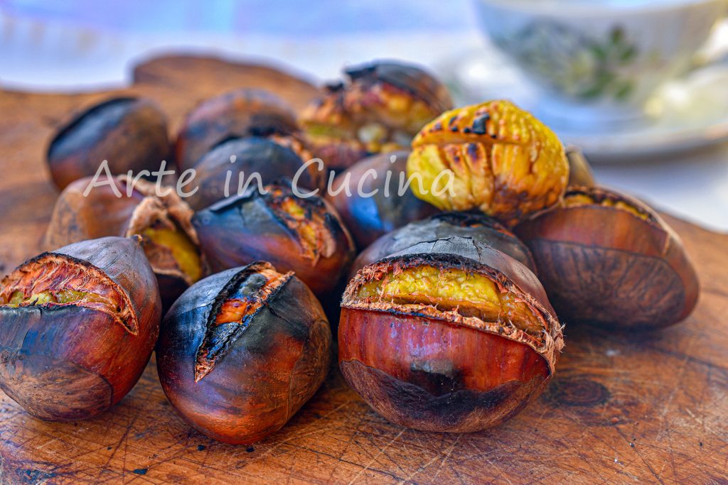 Castanhas na frigideira antiaderente macias