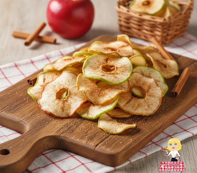 CHIPS DE MAÇÃ CROCANTES