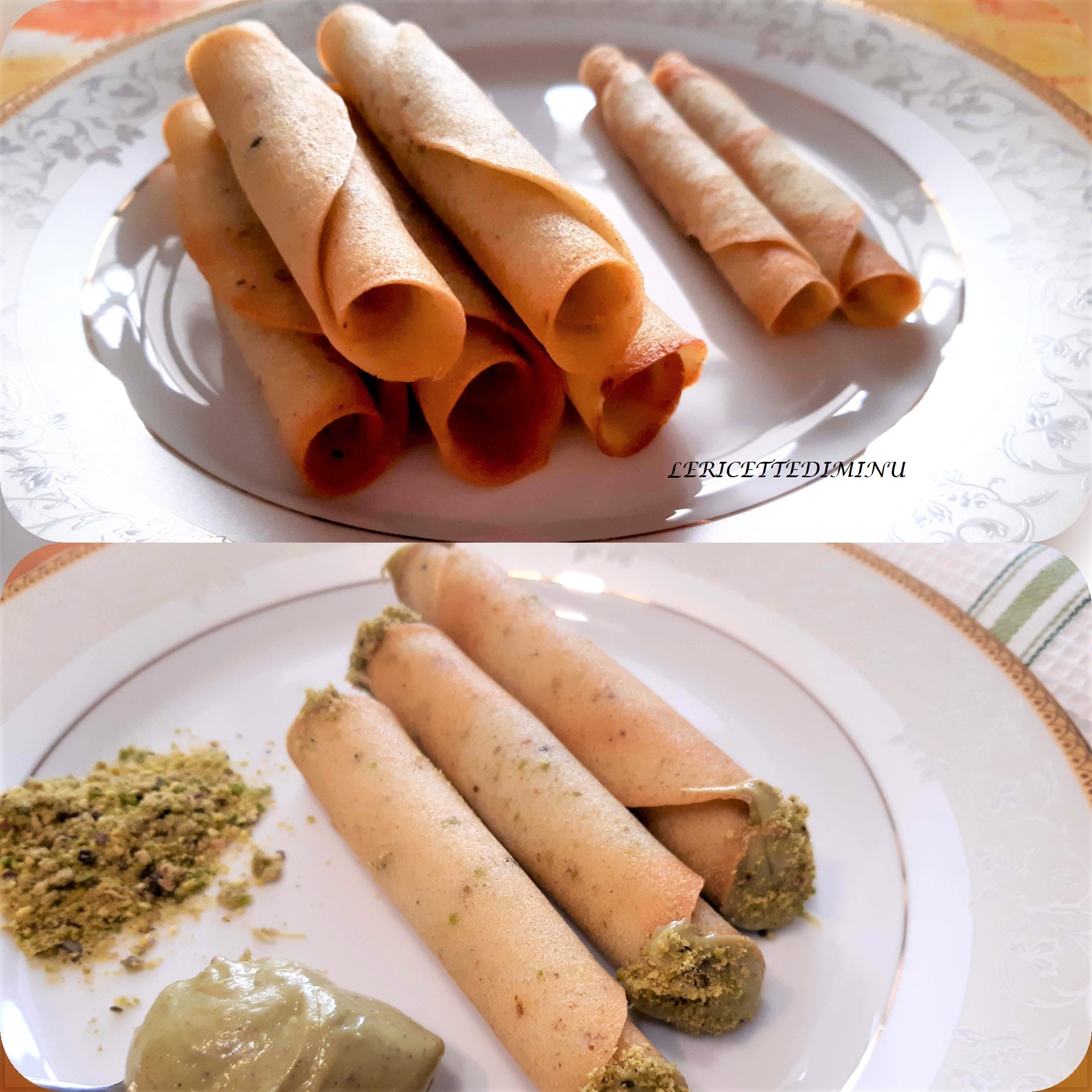 Cigarretes doces de pistache