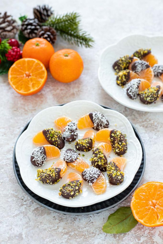 gomos de clementinas com chocolate