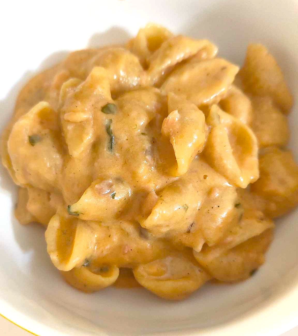 CONCHIGLIE COM CREME DE LEITE E SALMÃO com o Monsieur Cuisine Smart