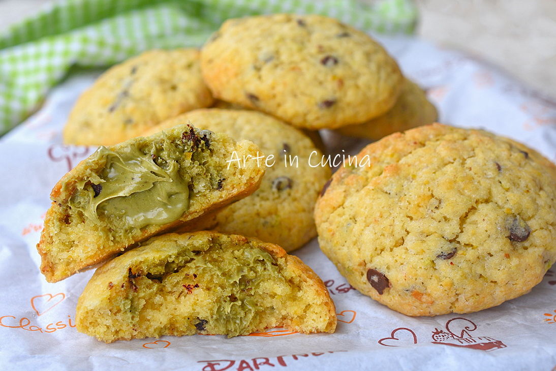 Cookies de pistache macios recheados