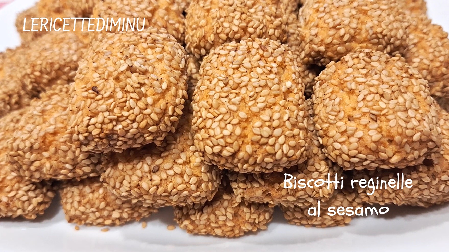 Biscoitos reginelle com gergelim sem ovos