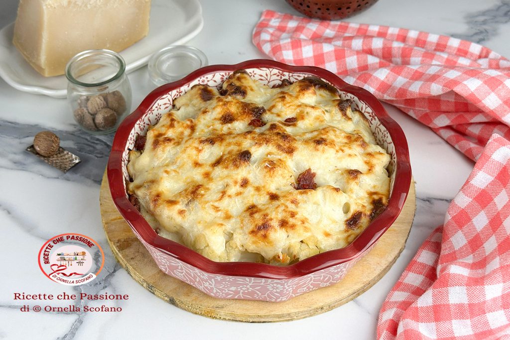 Receita de couve-flor com molho bechamel gratinada no forno
