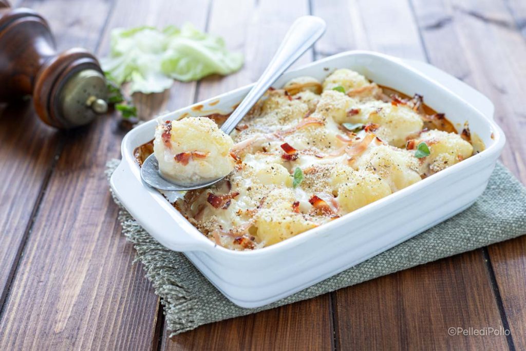couve-flor gratinada com molho branco