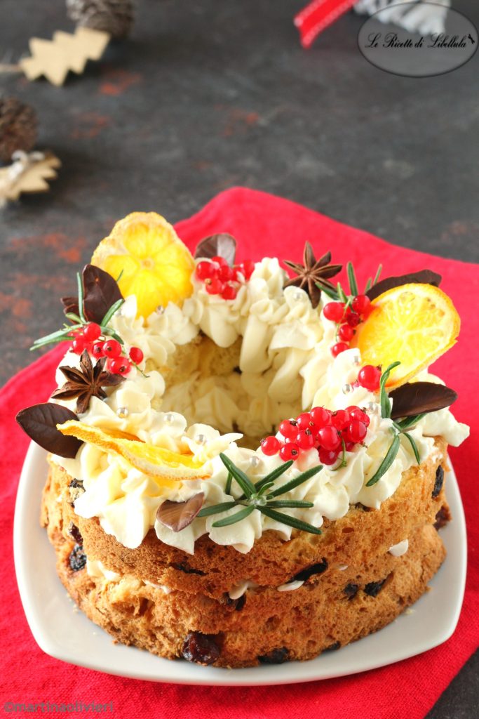 Cream tart de Natal com panettone