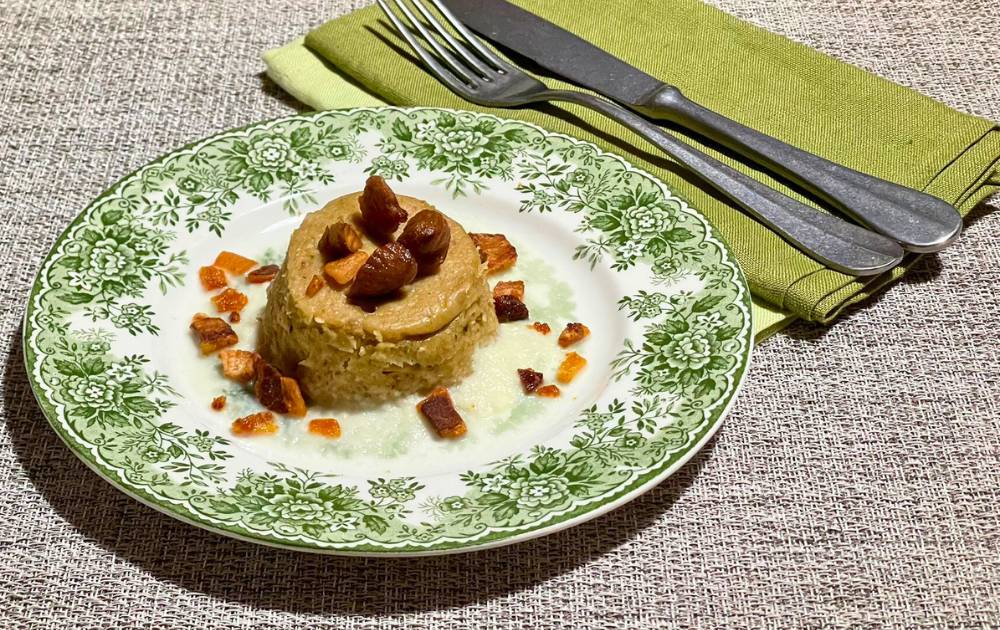 Creme caramel de castanhas de Antrodoco