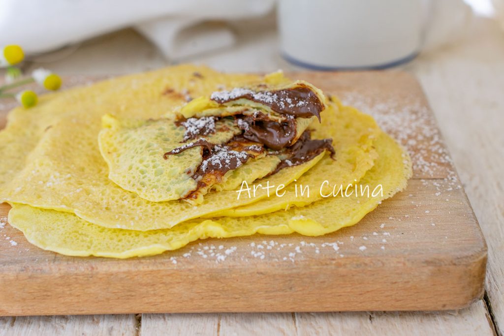 Crepes na garrafa fáceis e rápidas