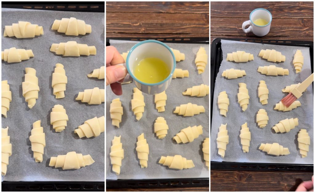 croissants de massa folhada rápidos