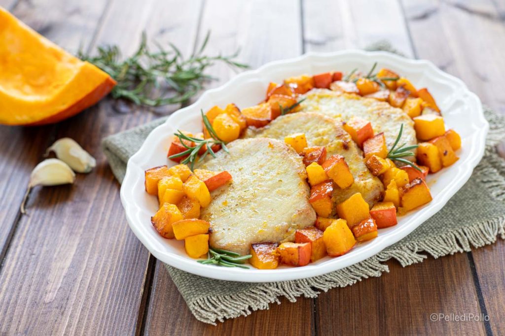 escalopes com abóbora e alecrim