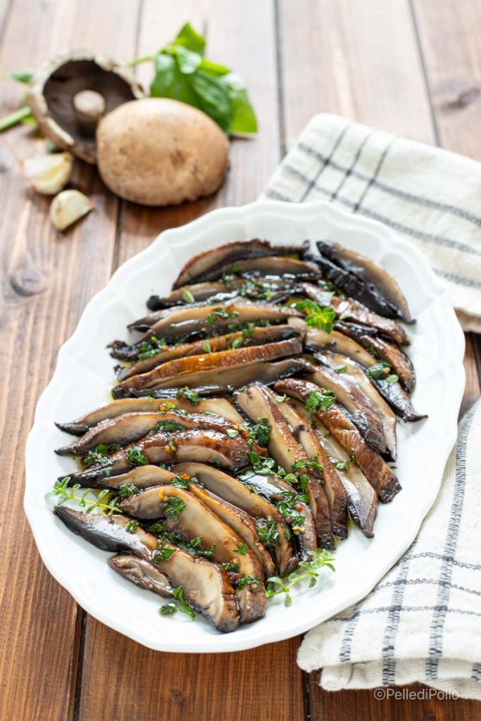 cogumelos portobello grelhados