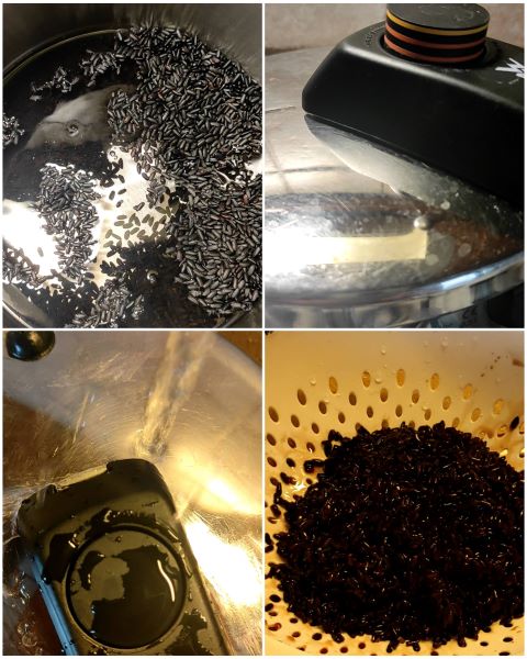 fervura do arroz na panela de pressão