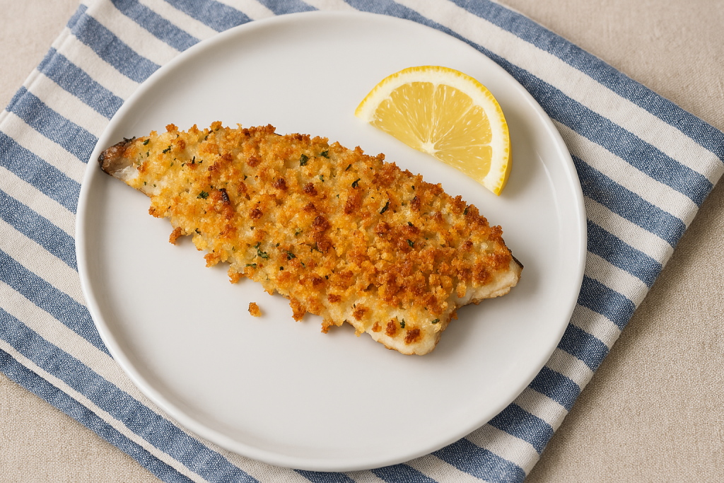 filés de dourada gratinados na fritadeira a ar