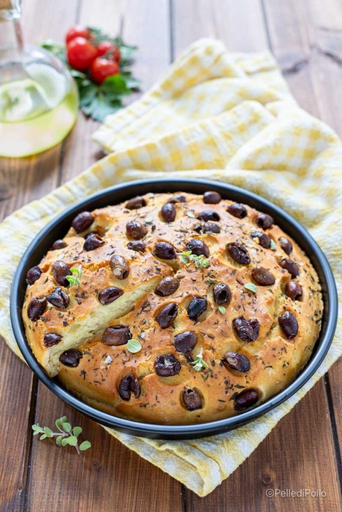 focaccia sem fermentação na fritadeira elétrica