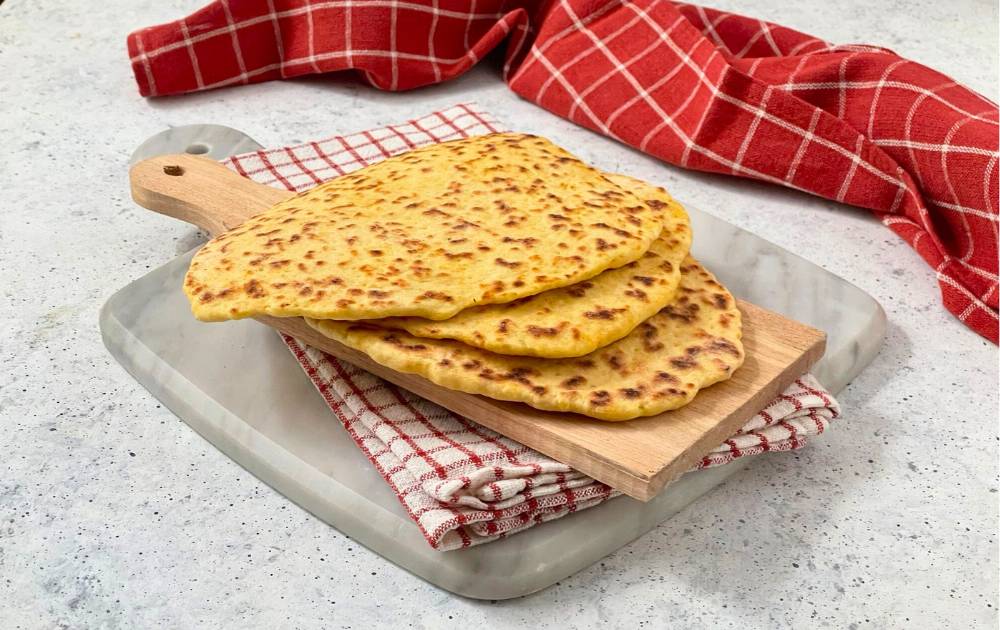 Focaccias de abóbora com ervas aromáticas