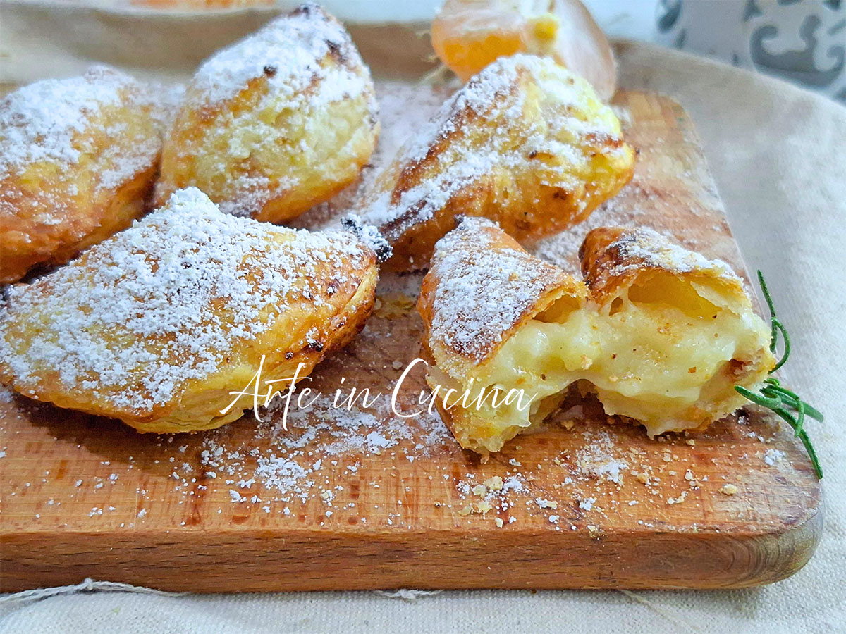 FOLHADOS de TANGERINA e AMARETTI