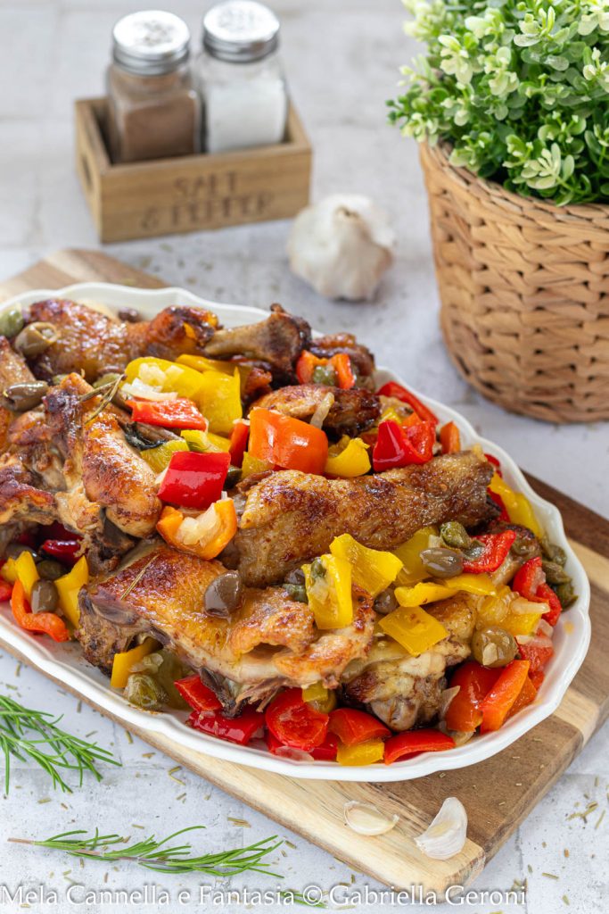 frango pimentão alcaparras e azeitonas