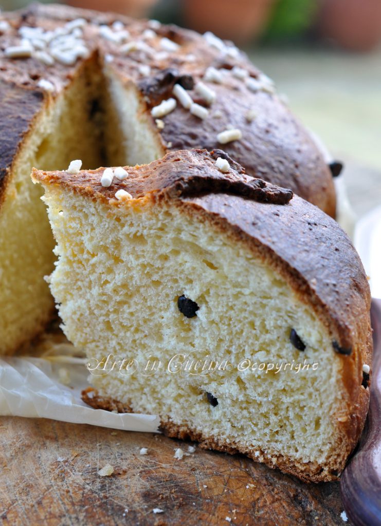 Fugassa veneta focaccia doce de Páscoa