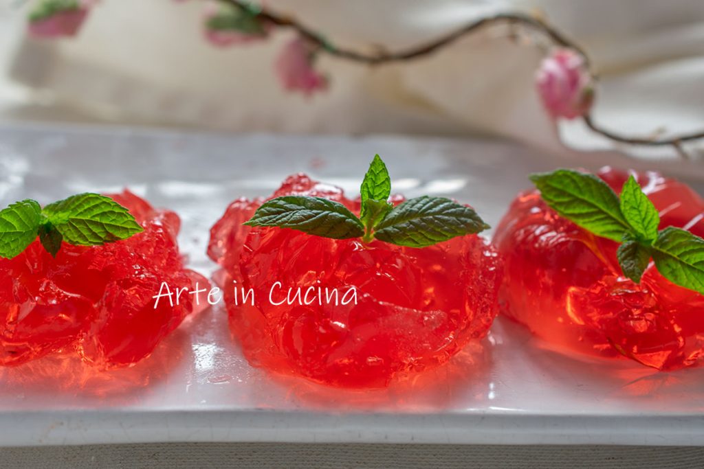 Gelatinas alcoólicas para aperitivo