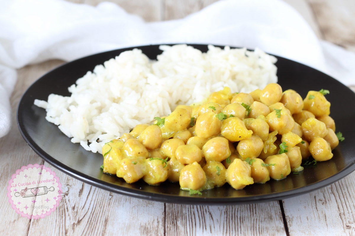 GRÃO-DE-BICO COM CÚRCUMA E ARROZ BASMATI cremoso e delicioso