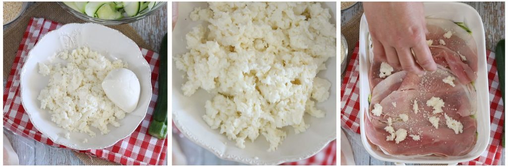 gratinado de abobrinha e presunto