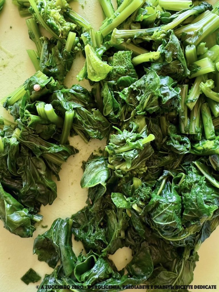 grelos de nabo alho óleo e pimenta light