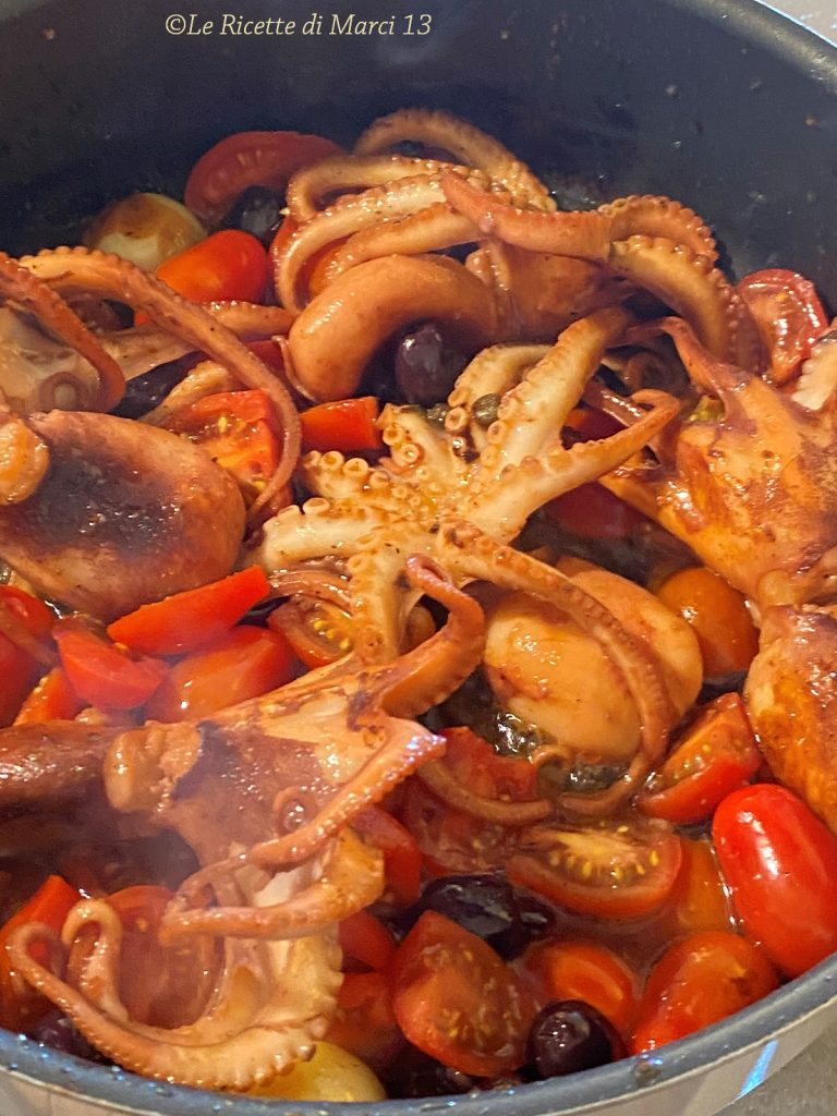 Linguine com polvinhos à Luciana