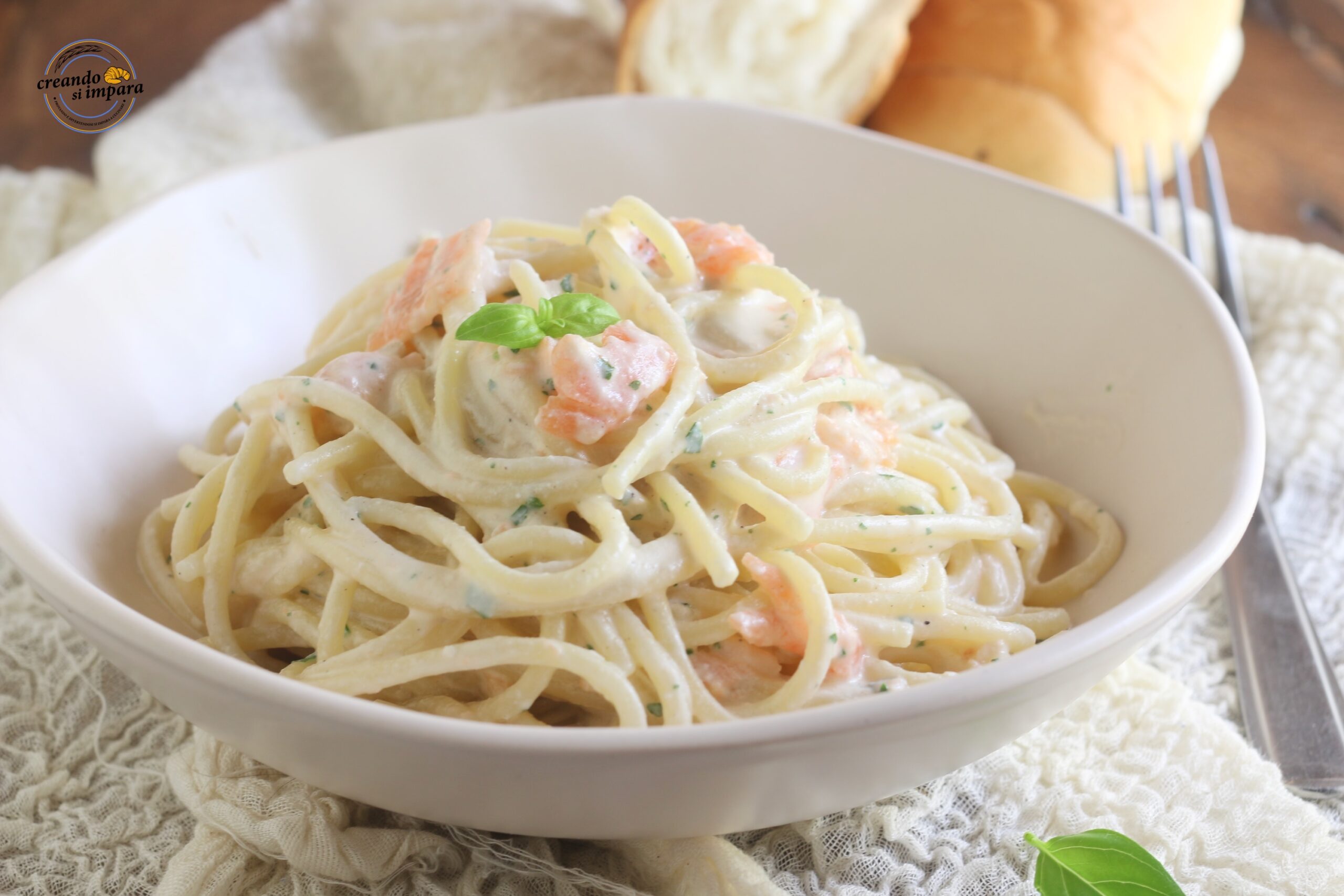 macarrão com salmão sem creme