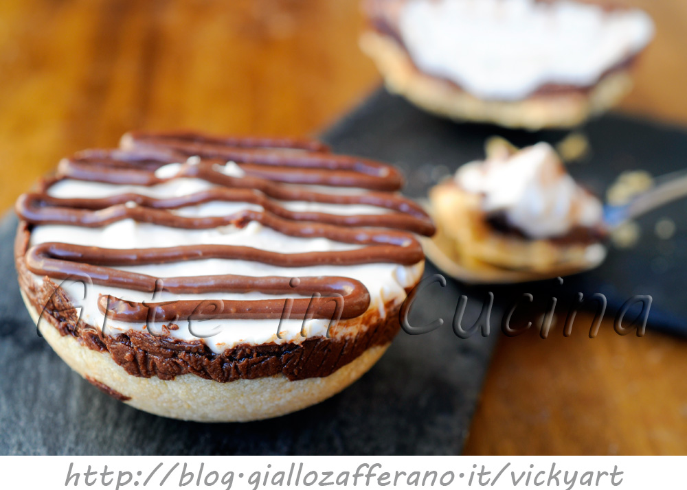 Mini cheesecake de tiramisù e chocolate