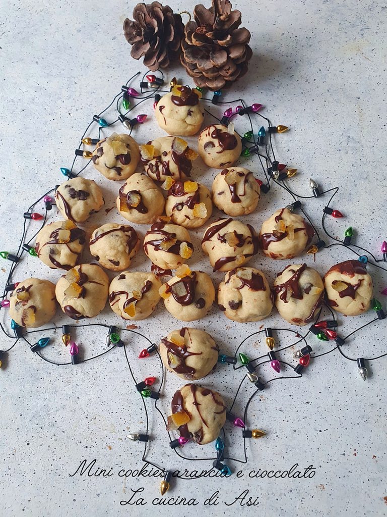 mini coockies arancia e cioccolato