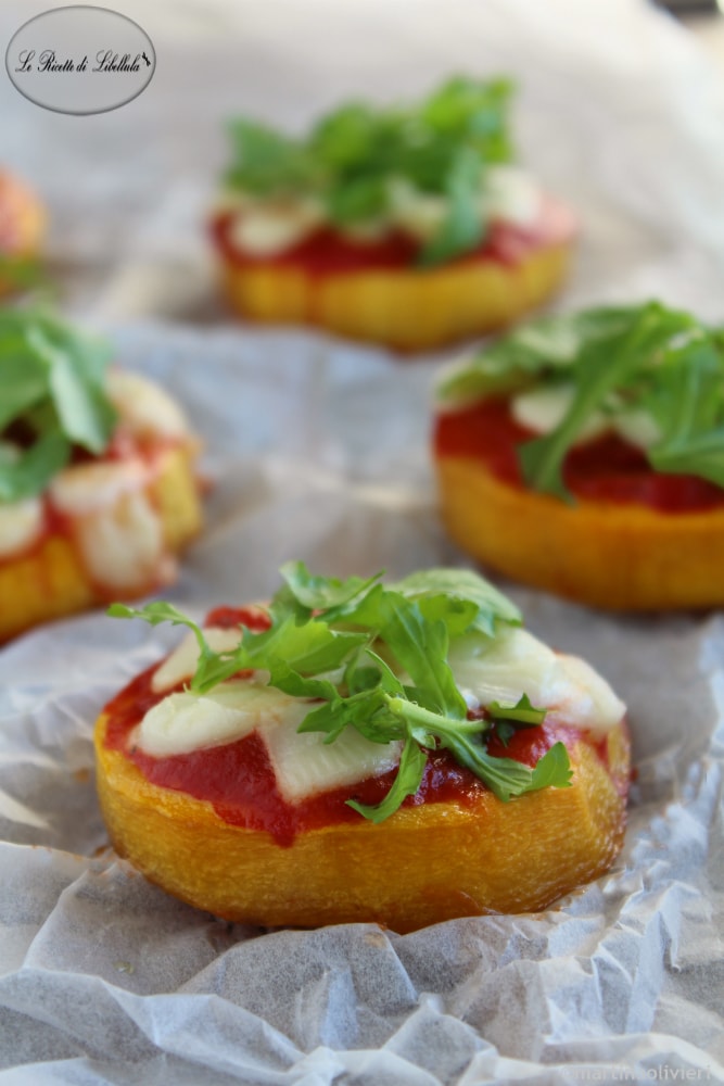 mini pizzas de abóbora