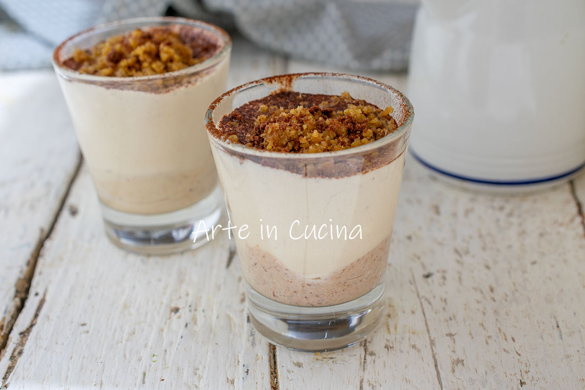 Mousse de café e chocolate