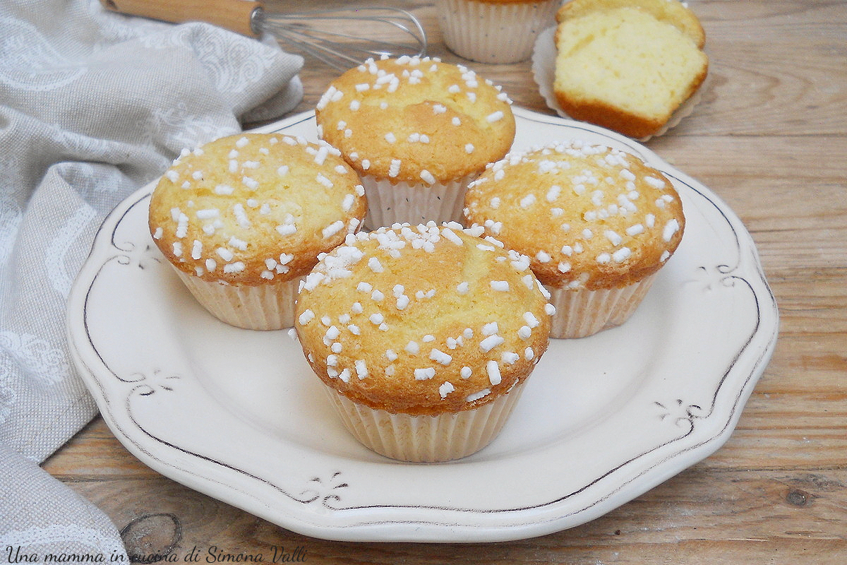 Muffin nuvem com iogurte grego