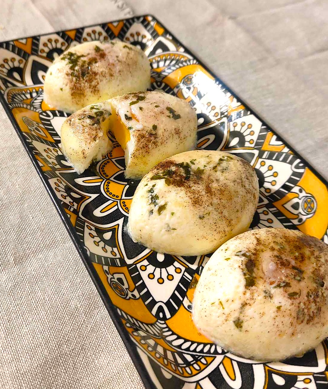 OVOS NO VAPOR AROMATIZADOS com Inserto para ovos Monsieur Cuisine Smart