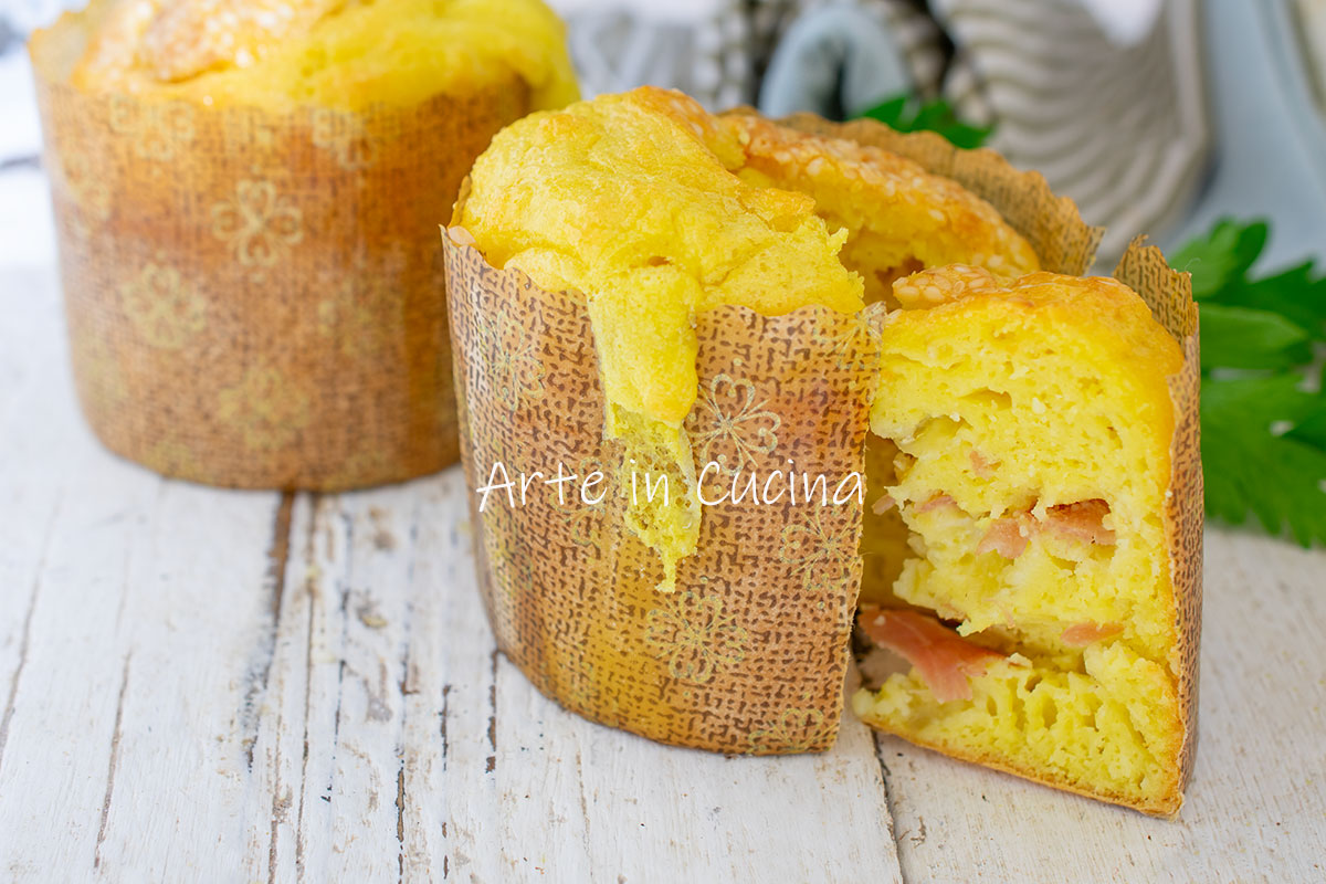 Panettoncini rápidos com presunto