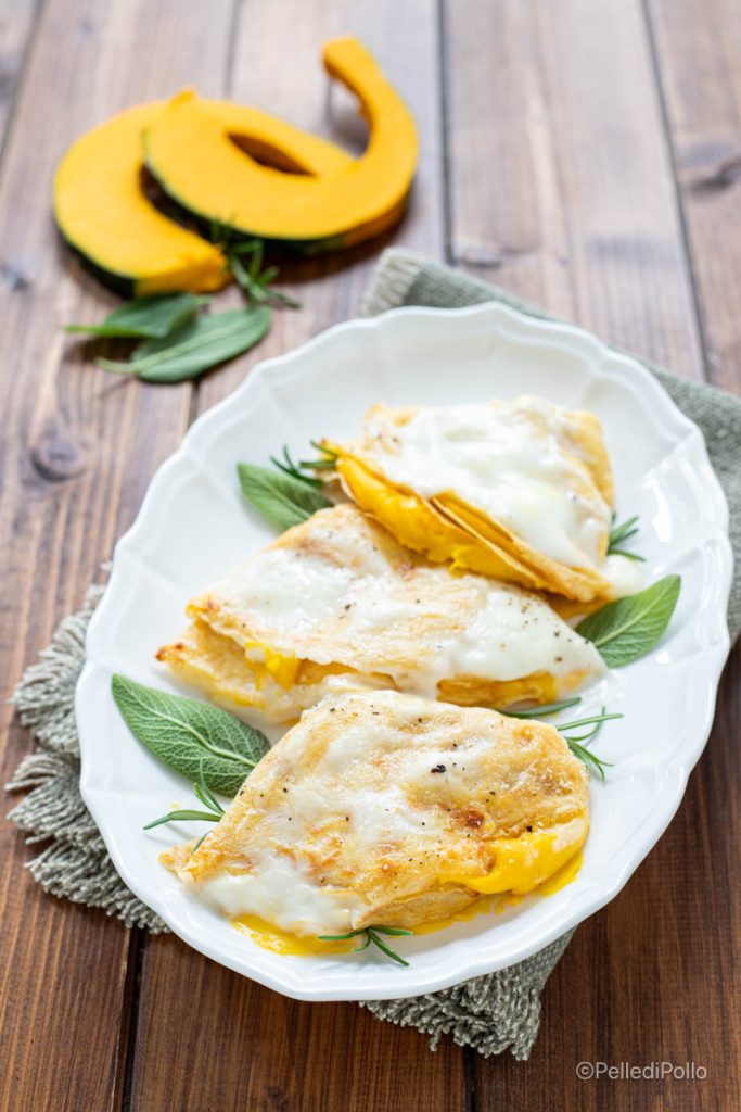 panquecas gratinadas com abóbora