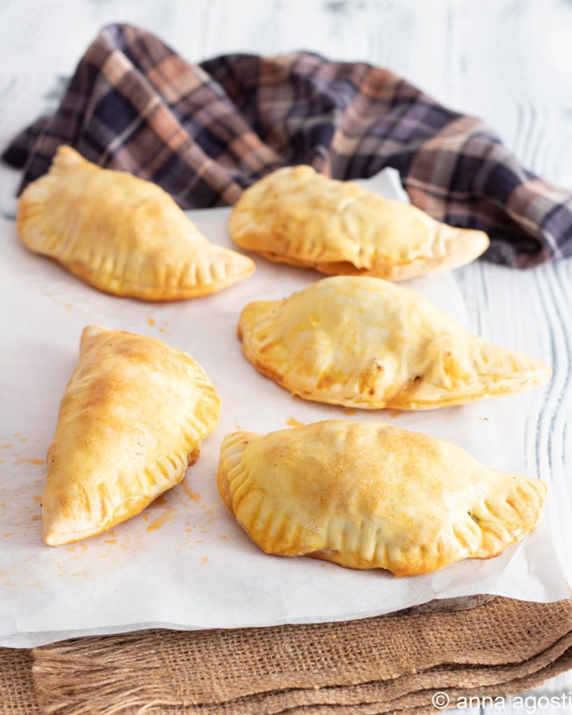 panzerotti assados sem fermentação