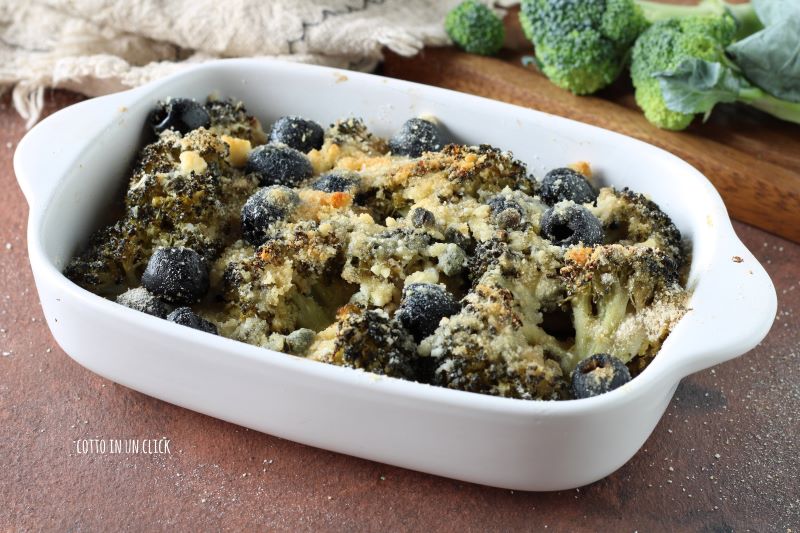 brócolis gratinados no forno sem molho branco