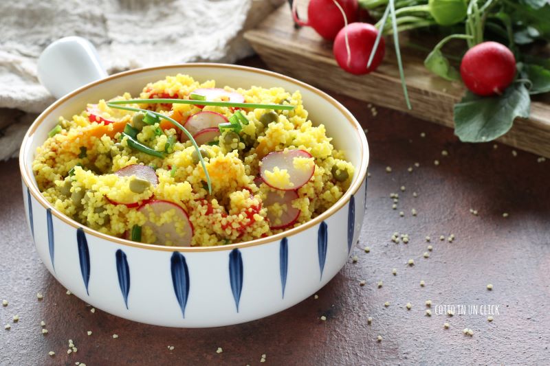 cous cous com legumes, fácil e rápido