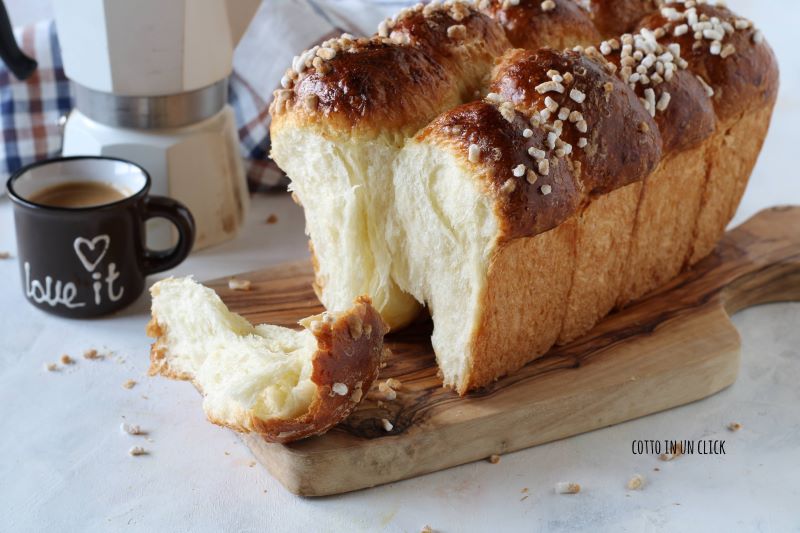 pão brioche doce para o café da manhã