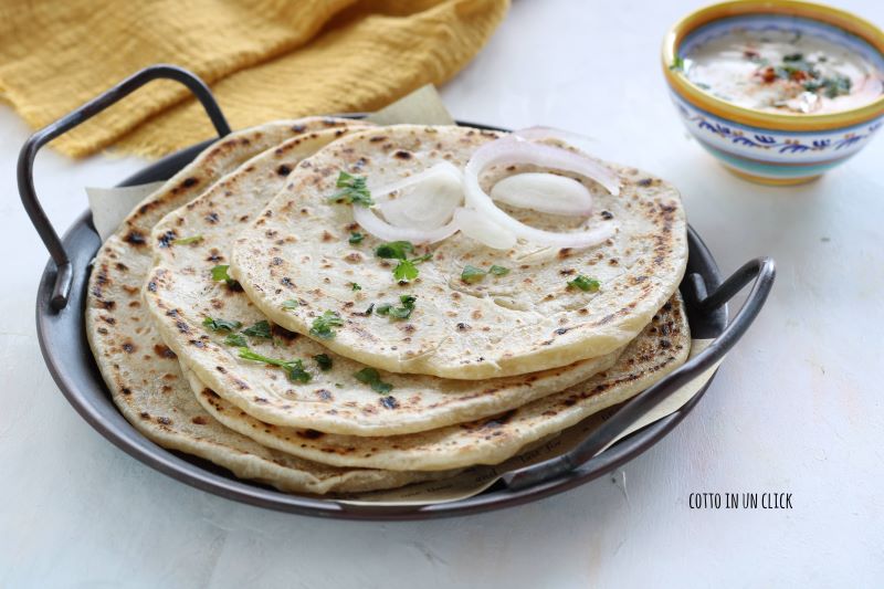 paratha pão típico indiano