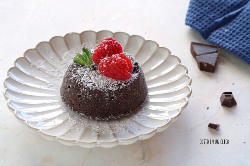 petit gâteau de chocolate