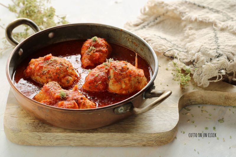 rolinhos de frango ao molho na panela de pressão