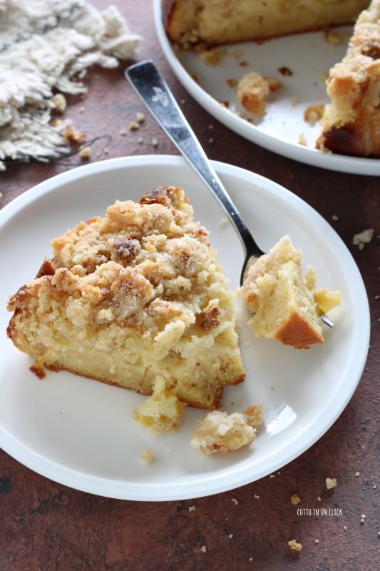 torta de maçã com crumble