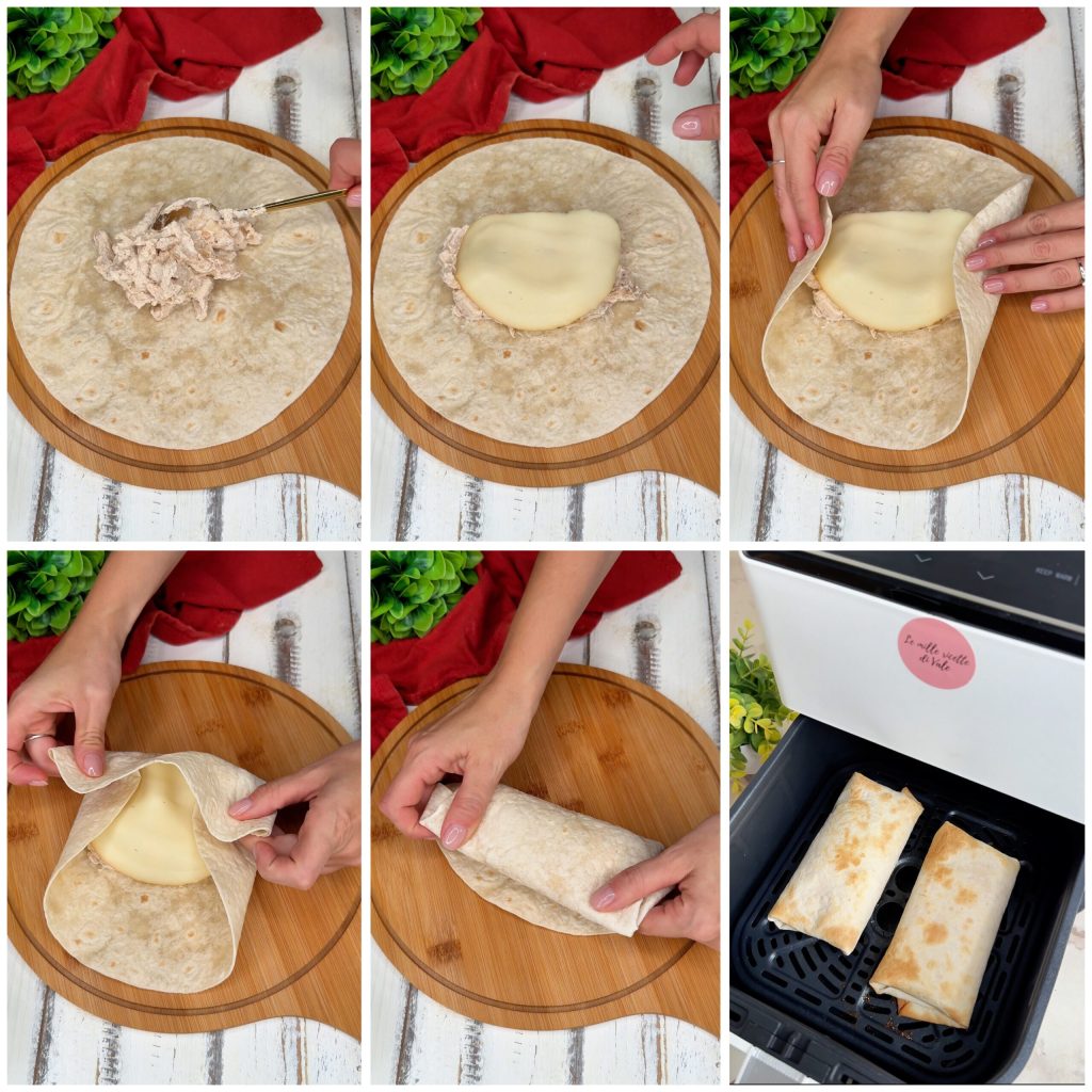 Burrito de frango cremoso