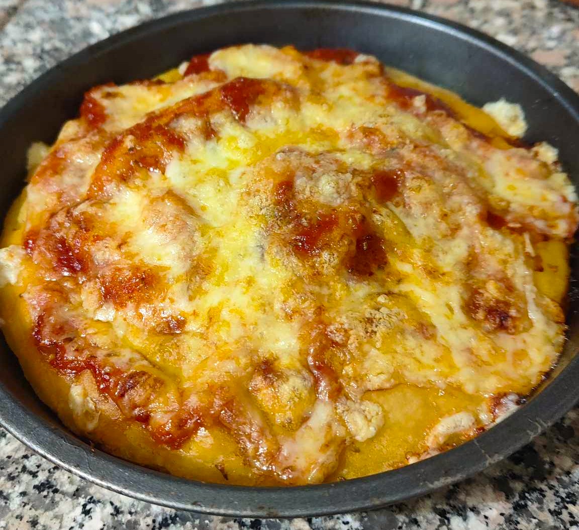 PIZZA COM MASSA LÍQUIDA na fritadeira a ar